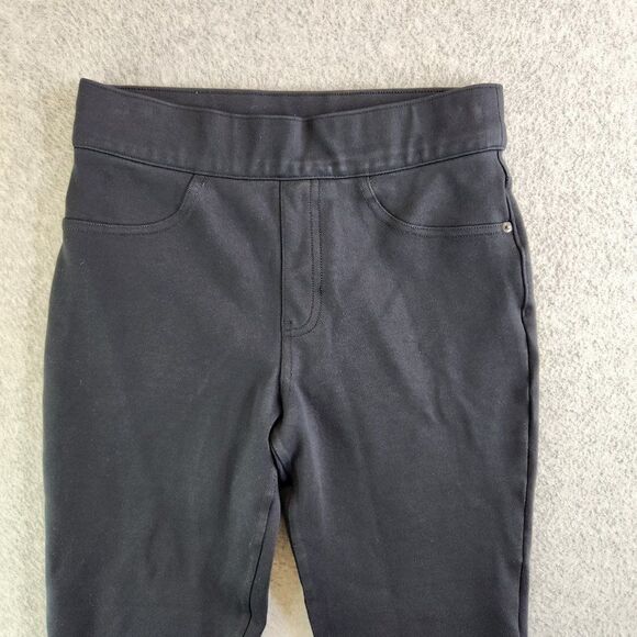 Spanx Pants Womens Small Black The Perfect Cropped Straight Leg Slimming Pull On - Picture 2 of 14